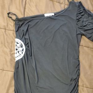 Black one shoulder dress